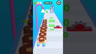 donut stack run race 3d game #shorts #donutstack screenshot 5