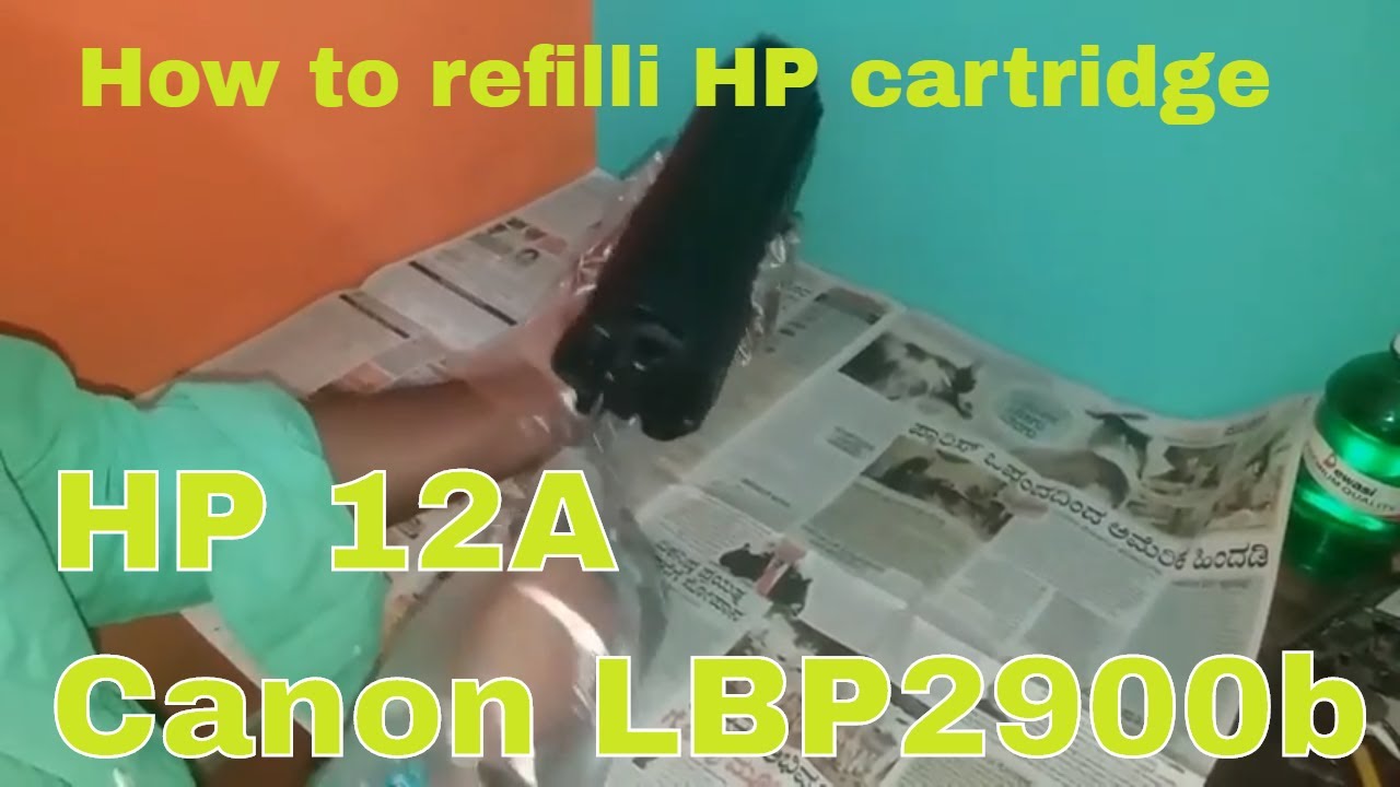 How to Refill 12A Cartridge YouTube