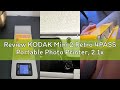 Review KODAK Mini 2 Retro 4PASS Portable Photo Printer, 2.1x3.4 inches, 38 Sheets Bundle, White