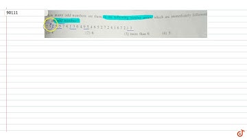 How many odd numbers are there in the following number series, which by an odd number?  7 3 2 9...