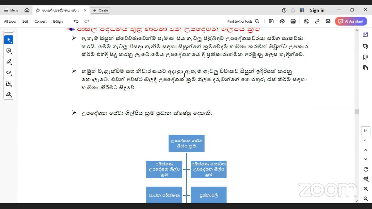 SCC 810 - School Counselling | පාසල් උපදේශනය  PGDE සඳහා | 2024.08.11