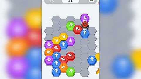 Hexa Shift - Logic Puzzle Level 74 walkthrough | Hexa Shift Level 74 Solution Gamerstein