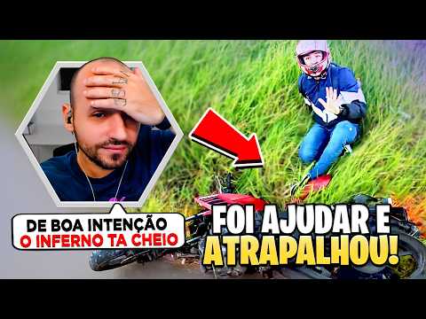 TENTOU AJUDAR E DERRUBOU O MOTOQUEIRO - React OBSERVAÇÕES DIÁRIAS (EP. 308)