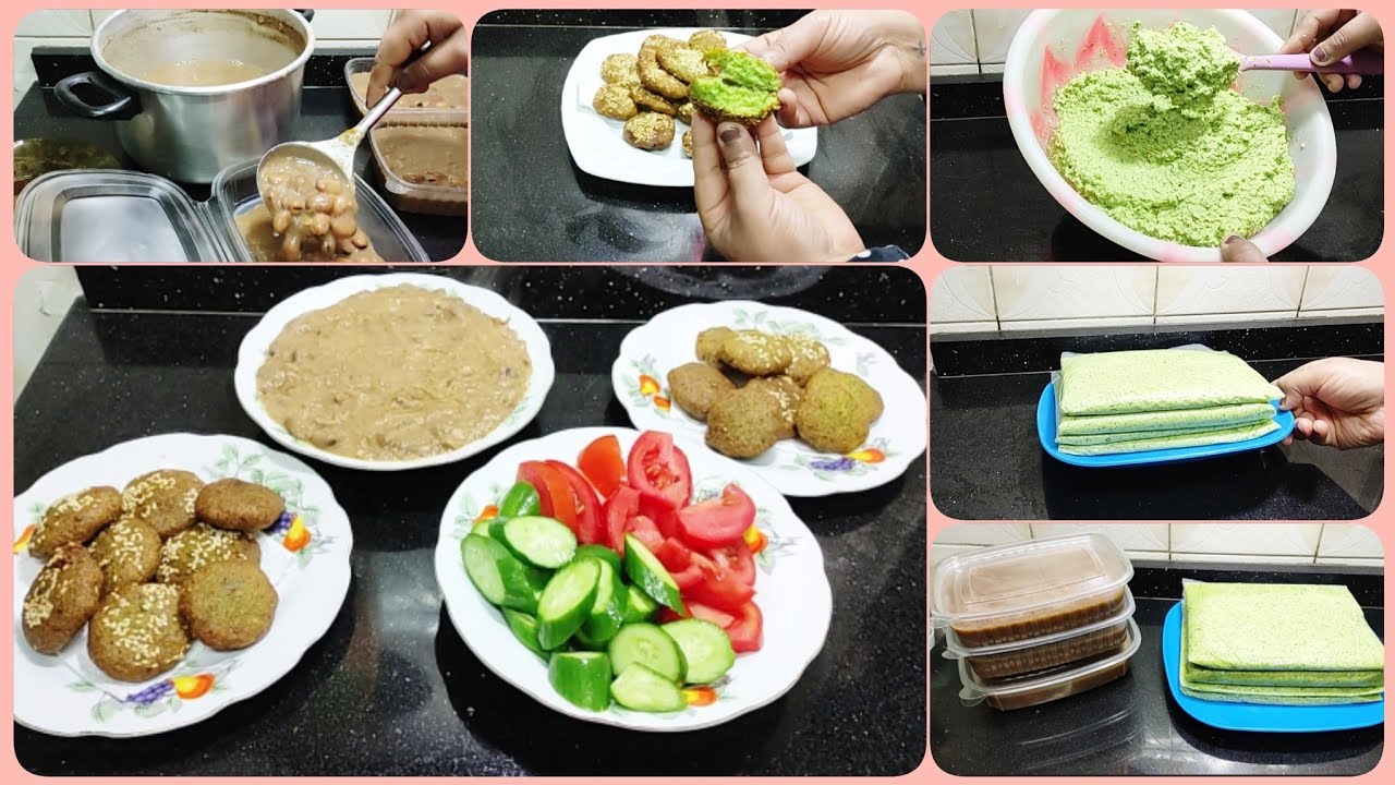 أول تجهيزات الصيام هتريحك طول الصيام الفول والطعميه البيتي/أكلات صيامي