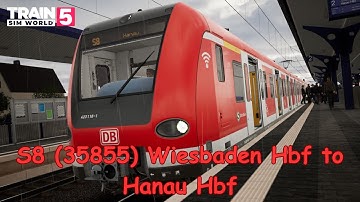 S8 (35855) Wiesbaden Hbf to Hanau Hbf - Frankfurt - Fulda: Kinzigtalbahn - BR 423 - TSW5