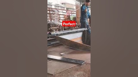 Excavator v-shaped bucket making for ex120(4)..#shorts #howto #amazing #skills #learning #tutorial