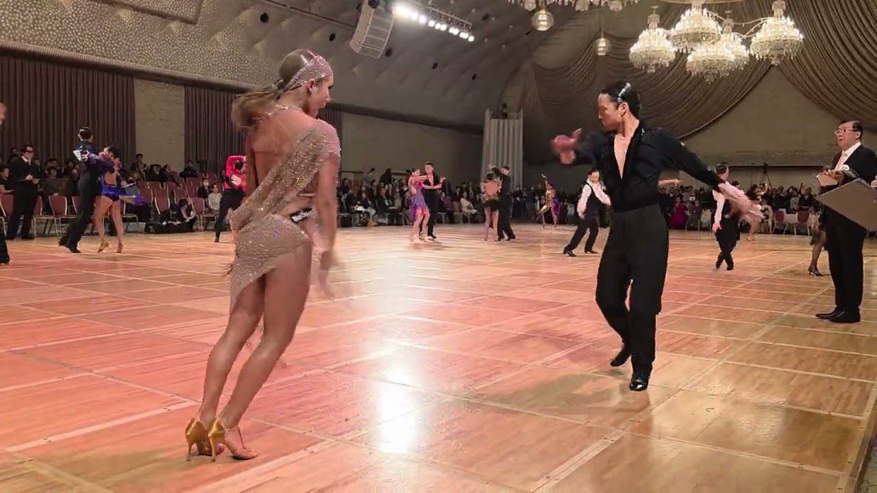 アジアオープンダンス選手権2026　藤井創太&細見マリア　カッコ良かった　他の皆さんも映ってます