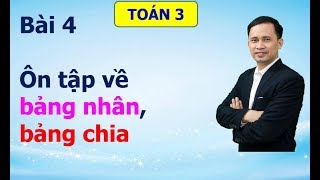 [Toán 3]-bài 4-Ôn tập bảng nhân, bảng chia