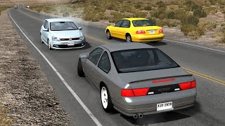 Car Overtaking Crashes Compilation #10 - BeamNG.Drive