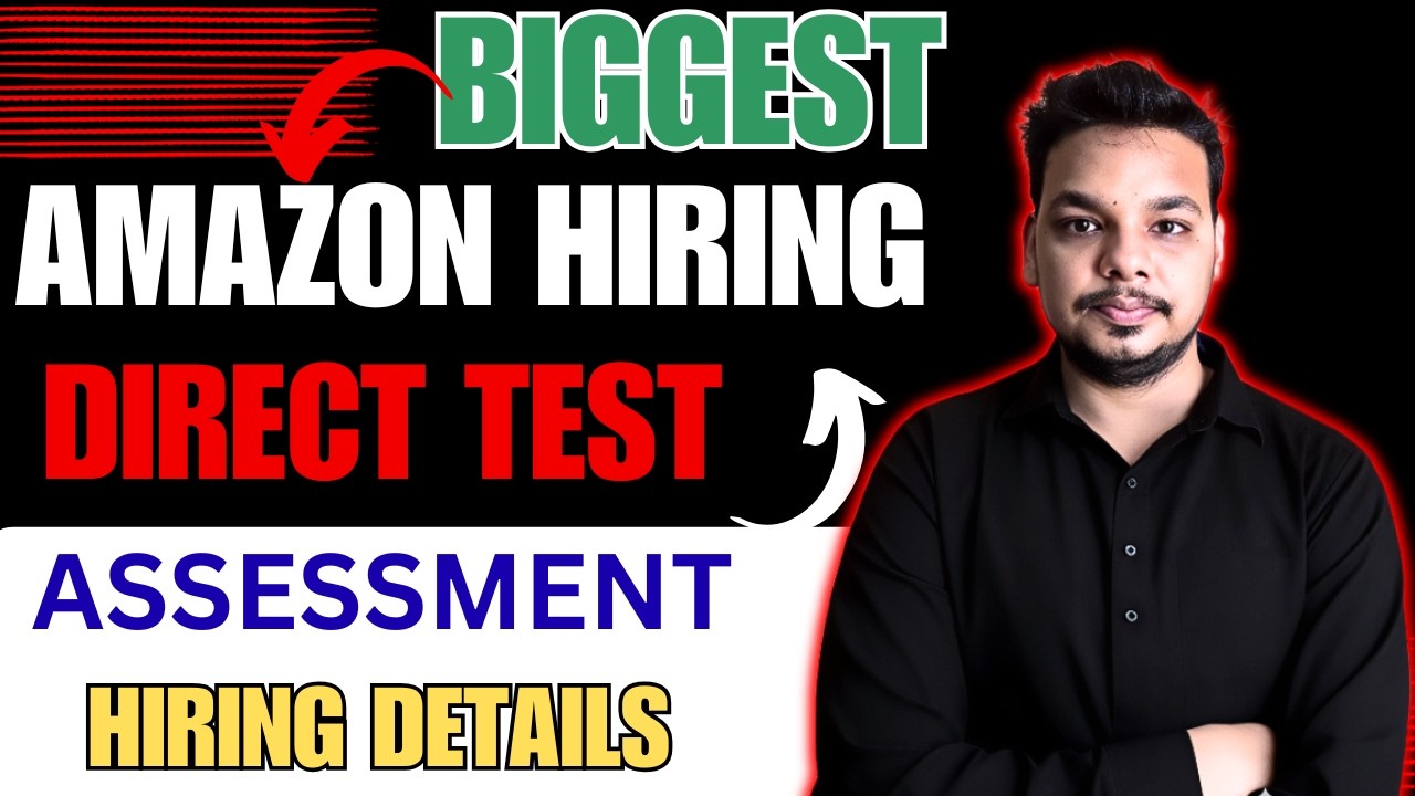 Amazon Direct Test Hiring Announced | Immediate Test | Off Campus Drive 2025-2022 Batch | Freshers
