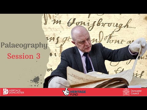 Cara Baca Historical Documents- paleografi dari Conisbrough Pengadilan Rolls - Sesi 3