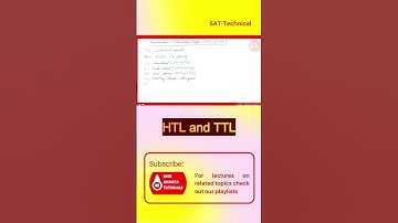 HTL and TTL #shorts  #electronicsengineering #digitalelectronicslectures #dtl #ttl #rtl
