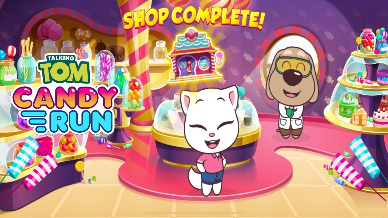 Talking Tom Candy Run completed the 3rd candy store gameplay #14 / Говорящий Том: за конфетами
