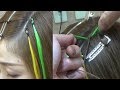 【特殊編み】今さらですがエクステの編み方！Knot hair extentions/Kanekalon hair