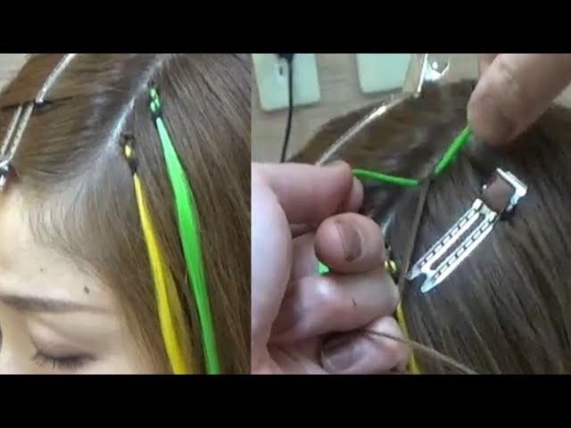 特殊編み】今さらですがエクステの編み方！Knot hair extentions