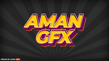 3D Popup Text In Pixellab|How To Make A 3D Text In Pixellab| Aman GFX