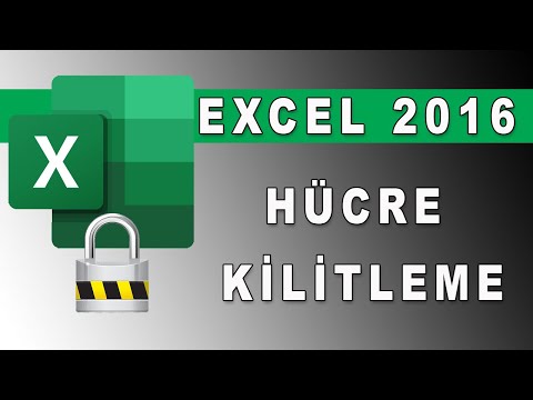 Video: Excel'de bir sütunu nasıl şifrelerim?
