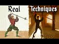 Using Real Poleaxe Fighting Techniques in Half Sword