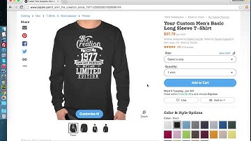 How to Change Style and Color T shirt - Zazzle