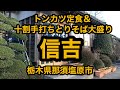 信吉（栃木県那須塩原市）トンカツ定食&十割手打ちとりそば大盛り