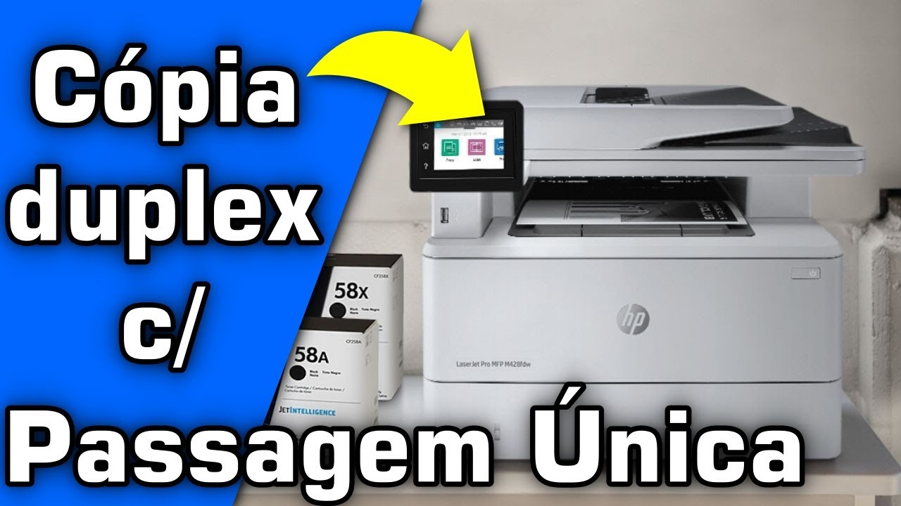 HP M428FDW DUPLEX COM PASSAGEM ÚNICA #HP - YouTube