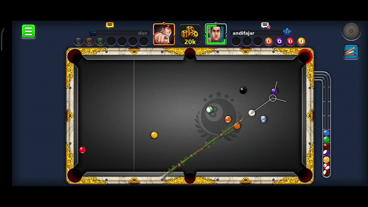 don vs andifajar  LAS  VEGAS full house 8 ball pool game play. 😍🤩🥸😎
