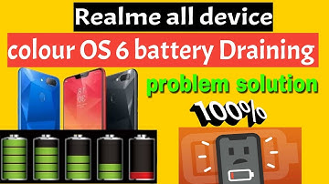 Fix battery drain Realme after colour OS 6 | Realme C1/2/U1 battery draining problem solution