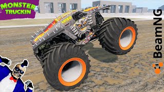 Monster Jam INSANE Racing, Freestyle and High Speed Jumps #25 | BeamNG Drive