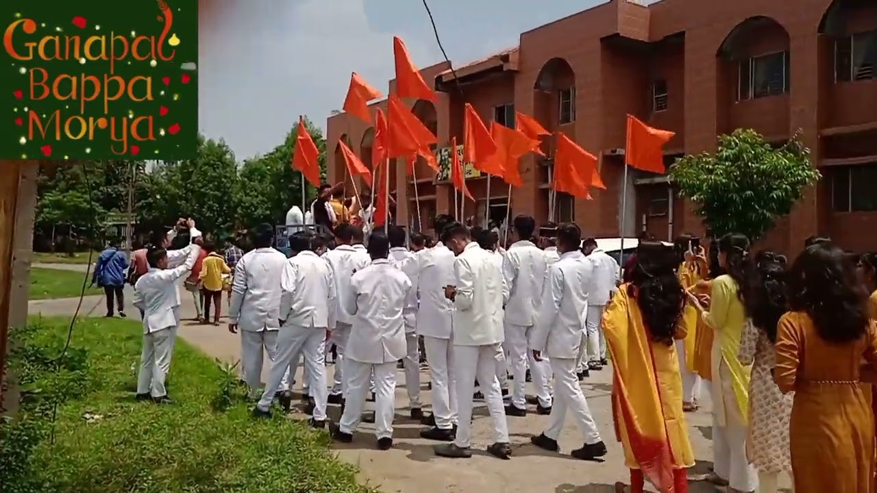lord Ganesh at campus Ganesh chaturthi govt. ayurved