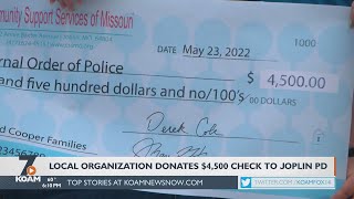 Area non-profit donates funds to Joplin police department