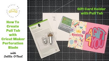 How To Create Pull Tab with Cricut Maker Perforation Blade