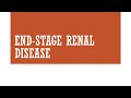 End Stage Renal Disease - Exercise Prescription