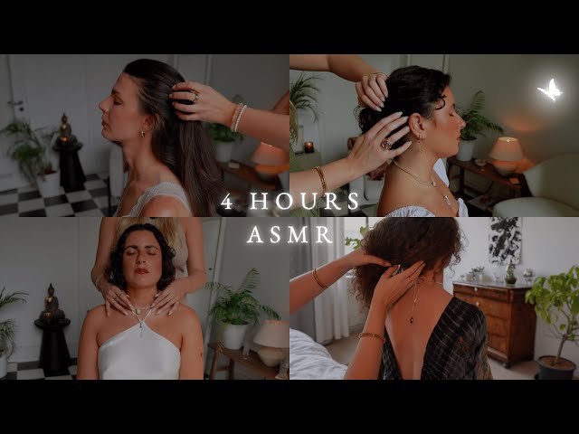 ASMR whispered 😴 4H CALMING SOFT TOUCH MASSAGE
