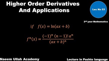 The nth derivative of f(x)=ln(ax+b).
