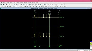 ETABS CIVIL ENGINEERING KNOWLEDGE. HOW to make a frame S.F.D and B.M.D IN ETABS.
