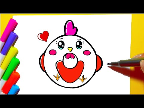 Como desenhar um animal fofo de desenho animado kawaii, Ecky O