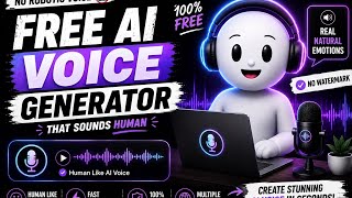 FREE AI Voice Generator Website (100% Human