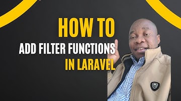 How to Add Filter Functions in Laravel