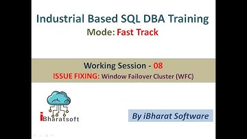 24.  Working Session 08: Live Window Failover Cluster  (WFC) Issue fixing in Hindi #ibharatsoftware