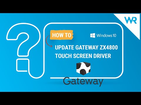 How to update Gateway ZX4800 touch screen driver