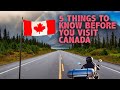 5 Things to Know When You Come to Canada for Motorcycle Touring or Motorcycle Camping