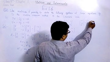 Question 1 Part 4 Exercise 1.6 9th Class Maths || Chapter 1 Maths Matrix  || Mathematics Lectures FH