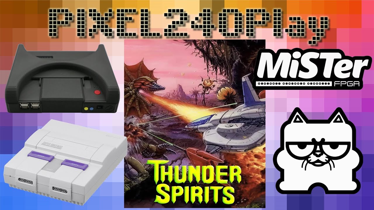 THUNDER SPIRITS UM GRANDE SHOOT EM UP DO SNES GAMEPLAY DO GAME DE NAVE NO MISTER | Pixel240Play 093