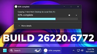 видео: Новая сборка Windows 11 25H2 26220.6772 — новые диалоговые окна в тёмном режиме, изменения и испр... картинка: Новая сборка Windows 11 25H2 26220.6772 — новые диалоговые окна в тёмном режиме, изменения и испр...
