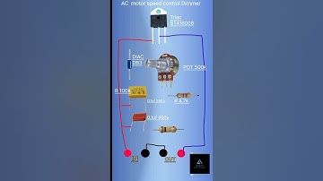 AC motor speed control circuit || AC dimmer circuit diagram