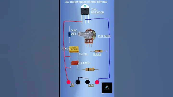 AC motor speed control circuit || AC dimmer circuit diagram