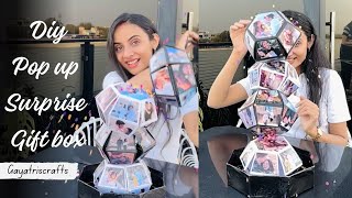 Pop up surprise gift Box | How To Make Pop up Gift box At Home | Surprise Gift ideas