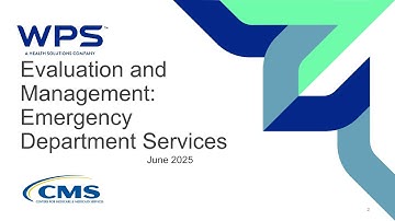 Encore: Evaluation and Management: Emergency Department Services