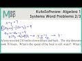 Systems of Equations Word Problems Quiz