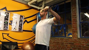 Dumbbell Cuban Rotation Single - GymCalc.com